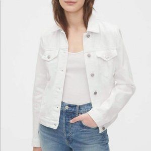 Brand New Gap White Denim Jacket